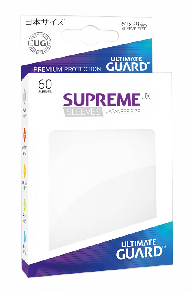 60 Fundas Katana Tamaño Japonés - Blanco De Ultimate Guard